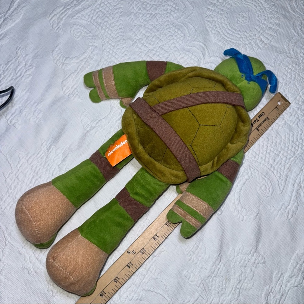 TMNT Teenage Mutant Ninja Turtles Leonardo Nickelodeon Plush Toy 2016 17" Show - Picture 8 of 9